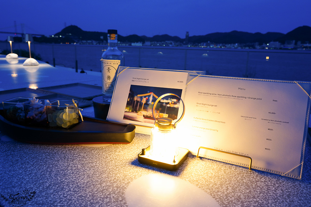 星野集團 RISONARE 下關「海峽夜間酒廊」免費暢飲~粉紅氣泡酒．無酒精粉紅氣泡酒．果汁 @緹雅瑪 美食旅遊趣