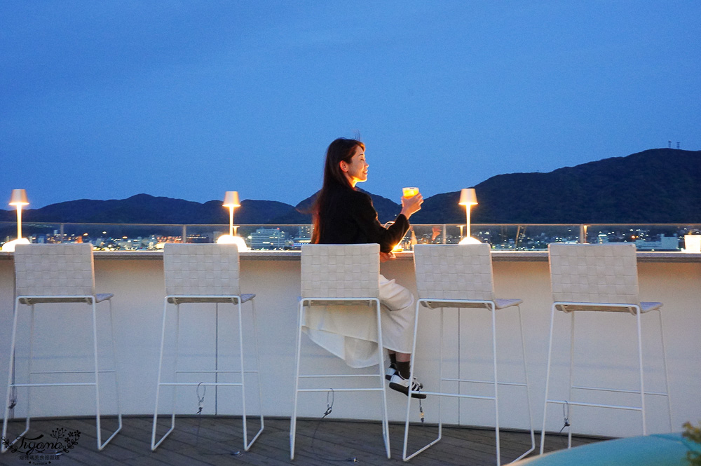 星野集團 RISONARE 下關「海峽夜間酒廊」免費暢飲~粉紅氣泡酒．無酒精粉紅氣泡酒．果汁 @緹雅瑪 美食旅遊趣