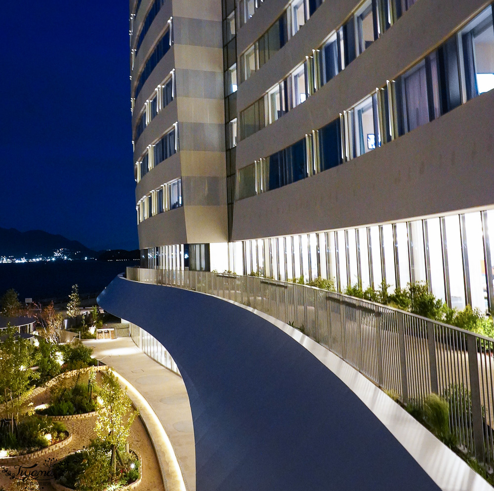 星野集團 RISONARE 下關「海峽夜間酒廊」免費暢飲~粉紅氣泡酒．無酒精粉紅氣泡酒．果汁 @緹雅瑪 美食旅遊趣