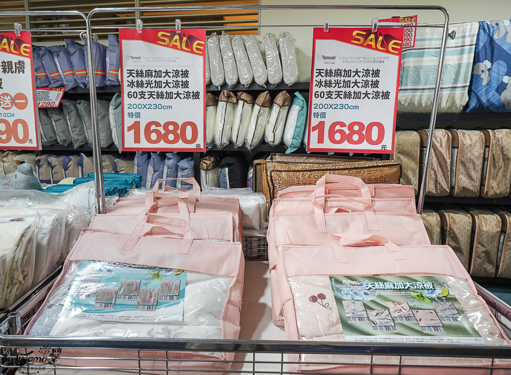 台南新光三越中山店．台南多利寶寢具特賣會｜台灣工廠直營天絲寢具不分尺寸一套2280元、二套3980元~枕頭涼被990元買一送一 @緹雅瑪 美食旅遊趣