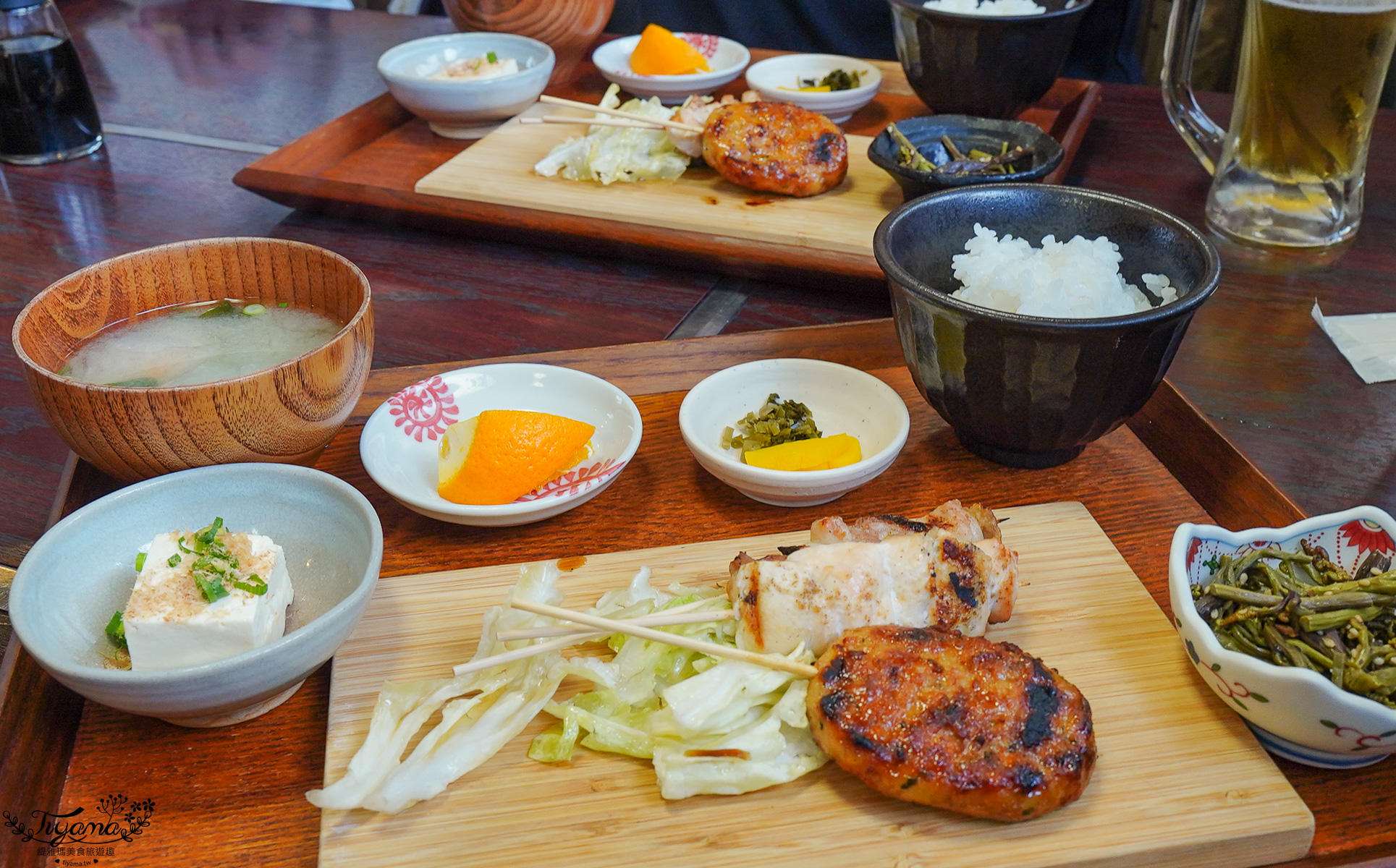 長門湯本溫泉街美食｜焼鳥 さくら食堂：午餐超值燒鳥套餐，雞肉串+生魚片套餐 @緹雅瑪 美食旅遊趣