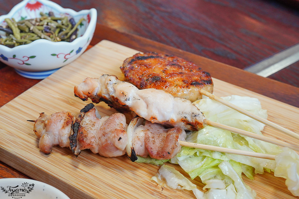 長門湯本溫泉街美食｜焼鳥 さくら食堂：午餐超值燒鳥套餐，雞肉串+生魚片套餐 @緹雅瑪 美食旅遊趣