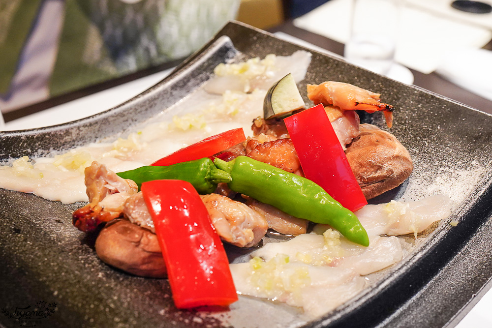 星野集團 界 長門晚餐．瓦燒會席料理：河豚、長門雞肉 海陸瓦燒料理 @緹雅瑪 美食旅遊趣