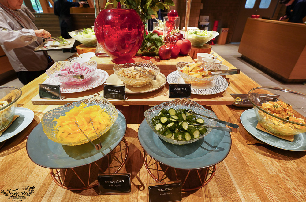 星野集團 奧入瀨溪流飯店．早餐吃什麼？「青森蘋果廚房」自助早餐澎湃開箱必吃攻略！！現作法國吐司、現搾青森蘋果汁、帆立貝昆布拉麵 @緹雅瑪 美食旅遊趣