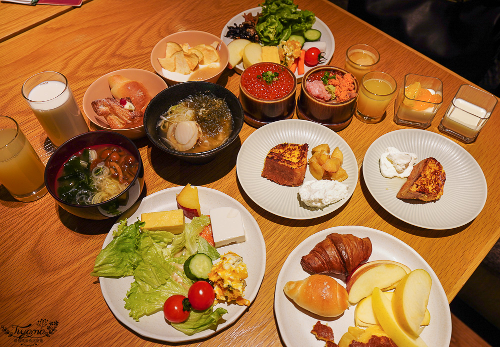 星野集團 奧入瀨溪流飯店．早餐吃什麼？「青森蘋果廚房」自助早餐澎湃開箱必吃攻略！！現作法國吐司、現搾青森蘋果汁、帆立貝昆布拉麵 @緹雅瑪 美食旅遊趣