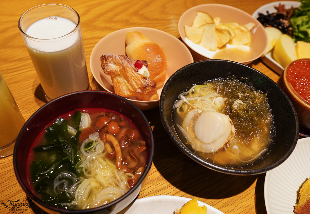 星野集團 奧入瀨溪流飯店．早餐吃什麼？「青森蘋果廚房」自助早餐澎湃開箱必吃攻略！！現作法國吐司、現搾青森蘋果汁、帆立貝昆布拉麵 @緹雅瑪 美食旅遊趣