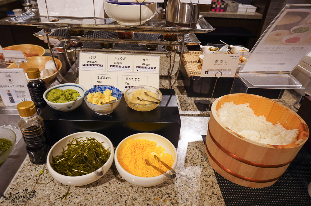 函館飯店早餐｜函館普樂美雅凱賓總統酒店 函館~早餐篇！！日西式自助早餐 DIY勝手丼，早上就有葡萄酒、啤酒喝 @緹雅瑪 美食旅遊趣