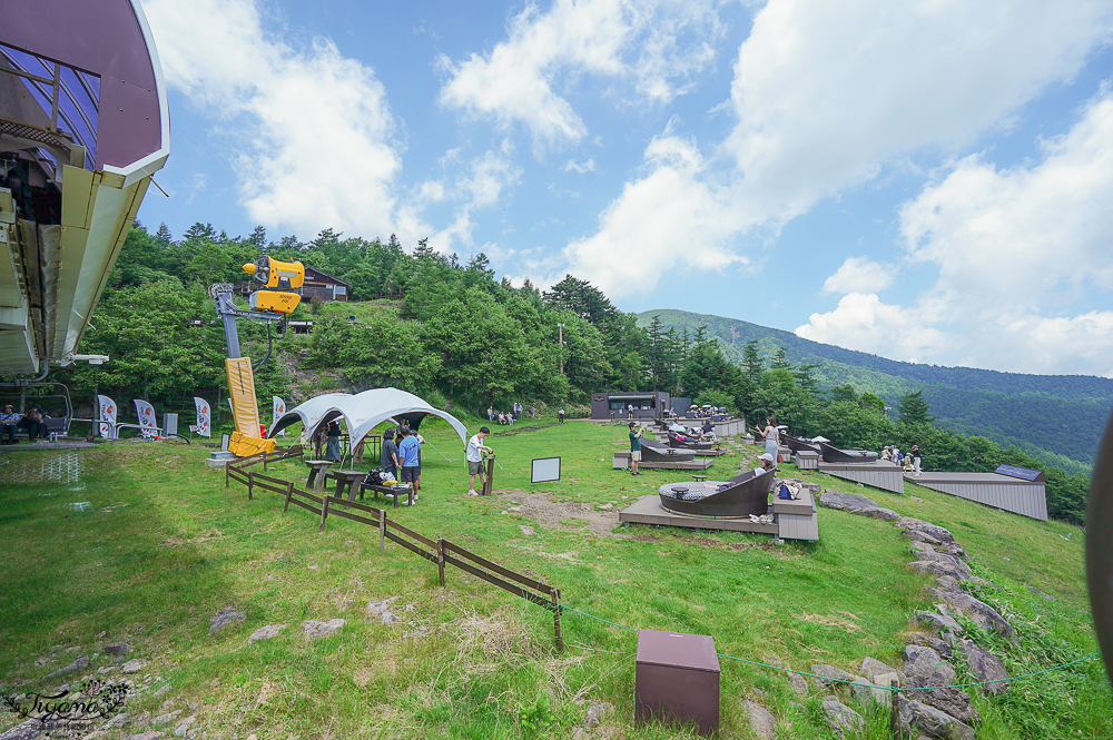 【山梨景點】 清里Terrace｜清里露台：搭太陽草甸清裡纜車，坐高原沙發座喝咖啡賞山梨八岳景色，高原卡丁車也必玩！ @緹雅瑪 美食旅遊趣