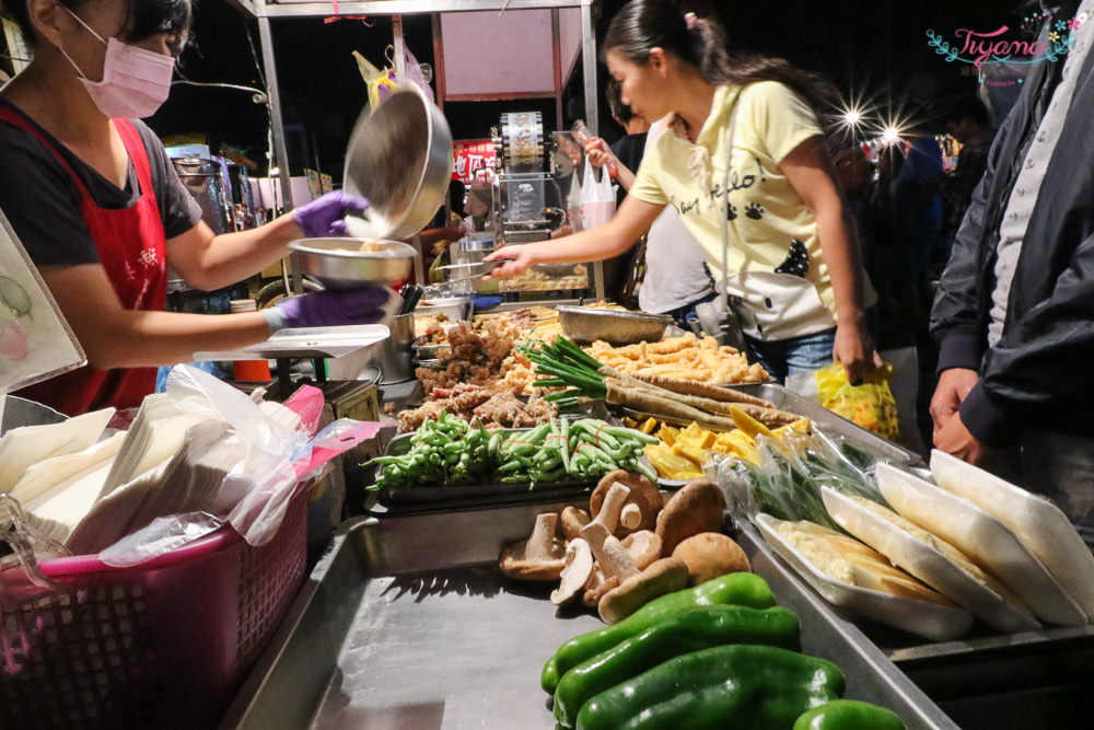 台南夜市|永大夜市美食推薦：阿香炸豆包&#038;豆腸、大頭關東煮、刨冰&#038;熱甜湯/自選料加到半碗|永康夜市 @緹雅瑪 美食旅遊趣