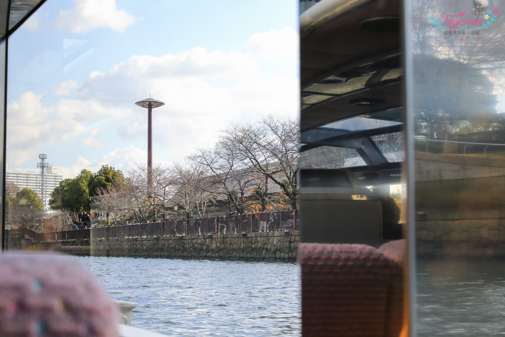 大阪周遊卡景點|大阪水上巴士 Aqua-Liner：60分鐘帶你遊覽大阪街道景的超酷水上巴士 @緹雅瑪 美食旅遊趣