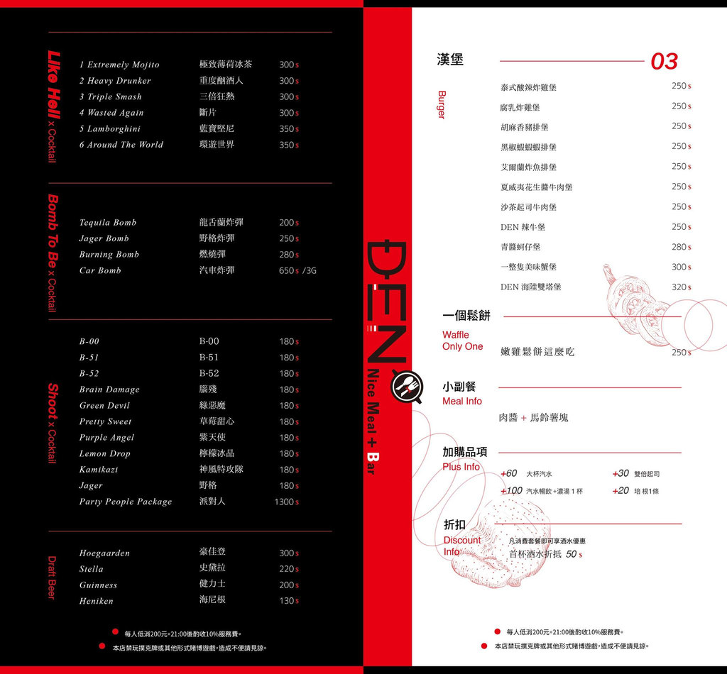 【嘉義.西區】DEN小餐館。DEN.nice meal + Bar：自在迷人氛圍中享用大嗑美食 @緹雅瑪 美食旅遊趣