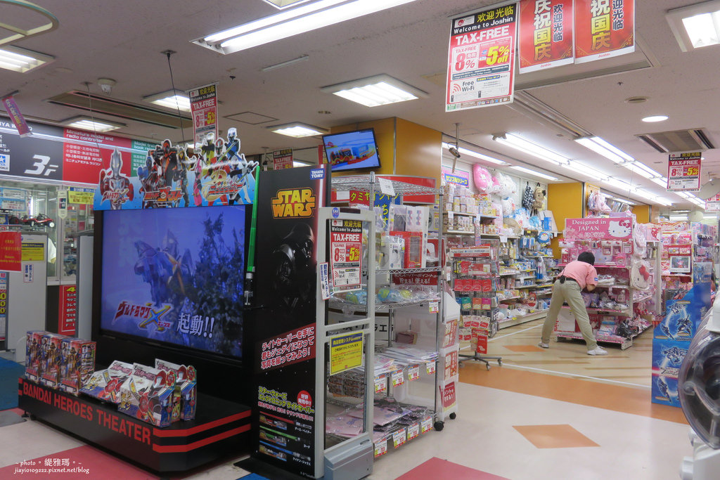 【大阪購物】電電城。關西秋葉原：鋼彈專賣店、日本最大模型專賣店、JOSHIN日本橋1號館 @緹雅瑪 美食旅遊趣